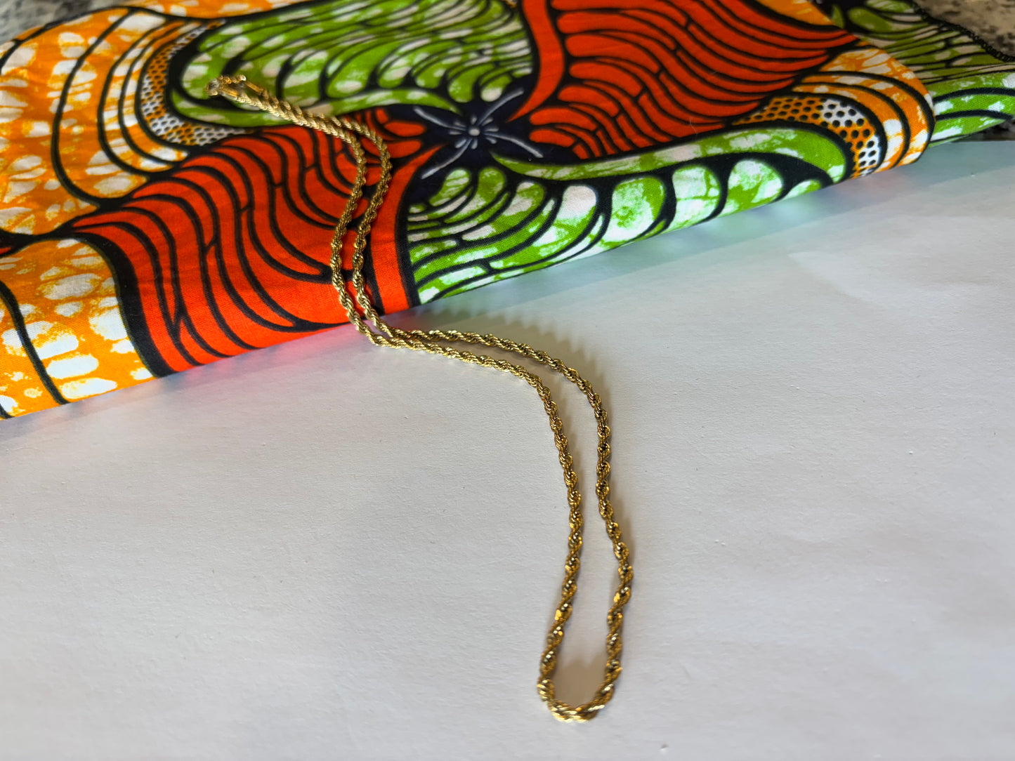 Imperial Roots African Necklace with Stainless Steel Chain |Slender |No pendant