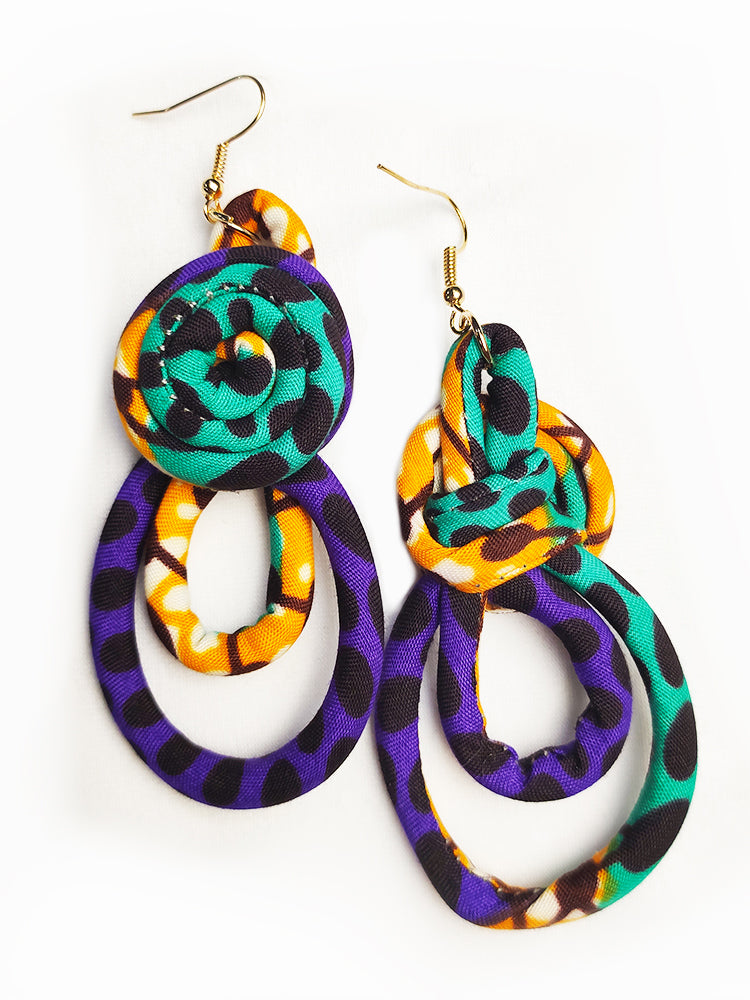 Ankara Rope Earrings