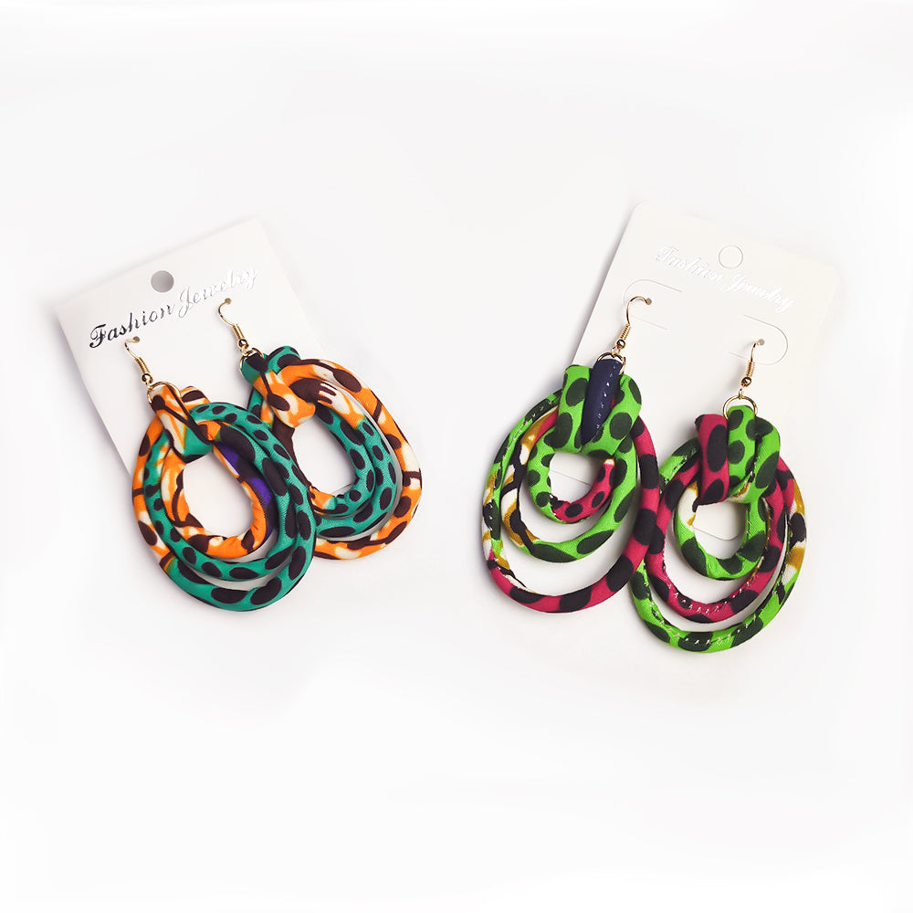 Ankara Rope Earrings