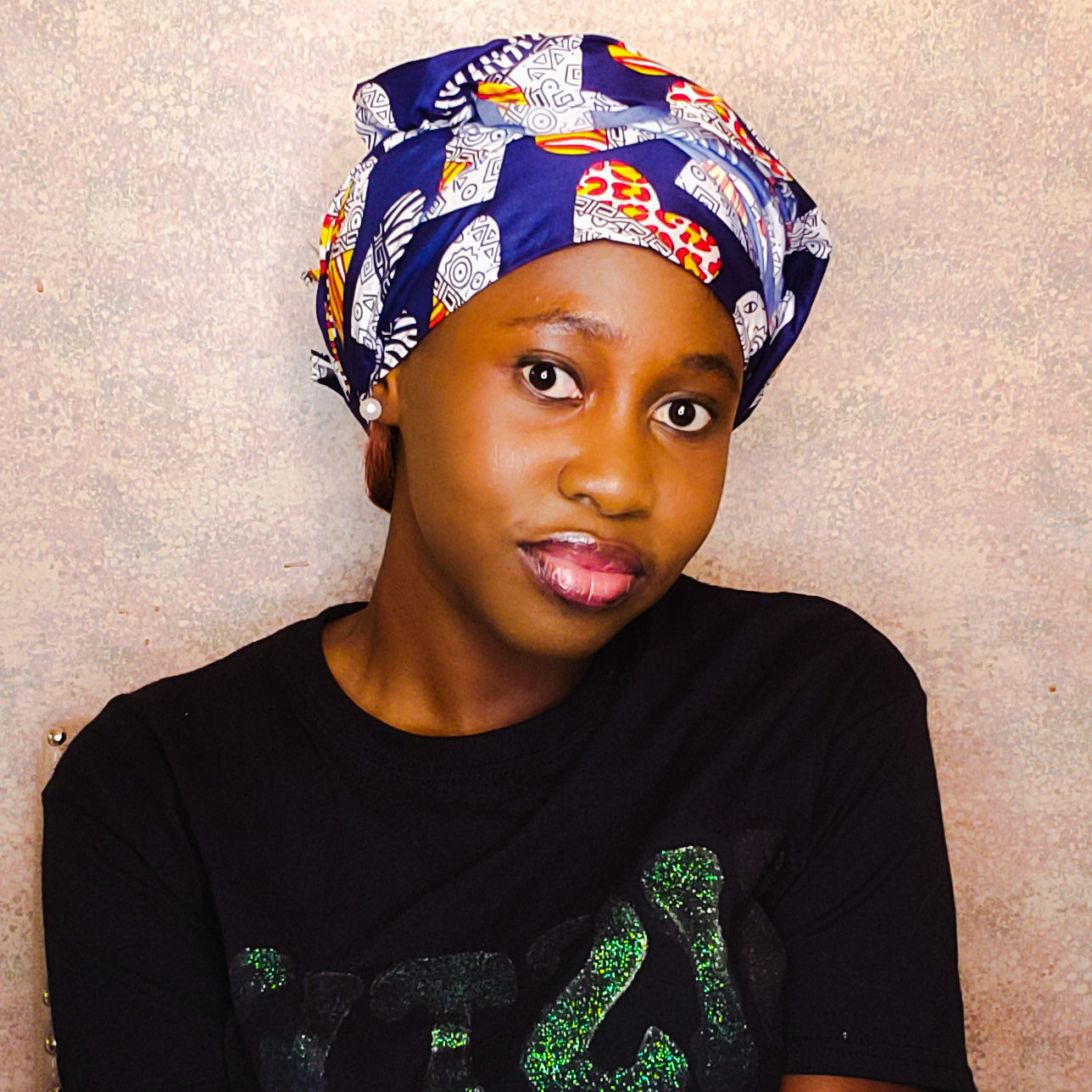 Ink Heart Head Wrap
