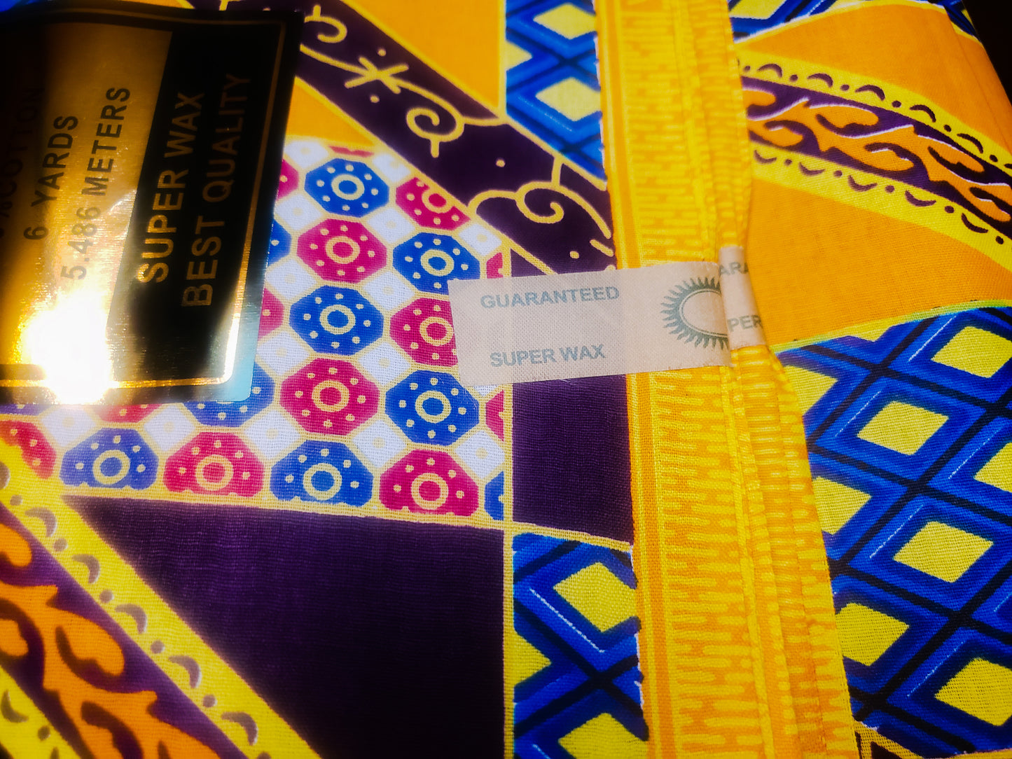 African Print Fabric for sewing - 6 yard