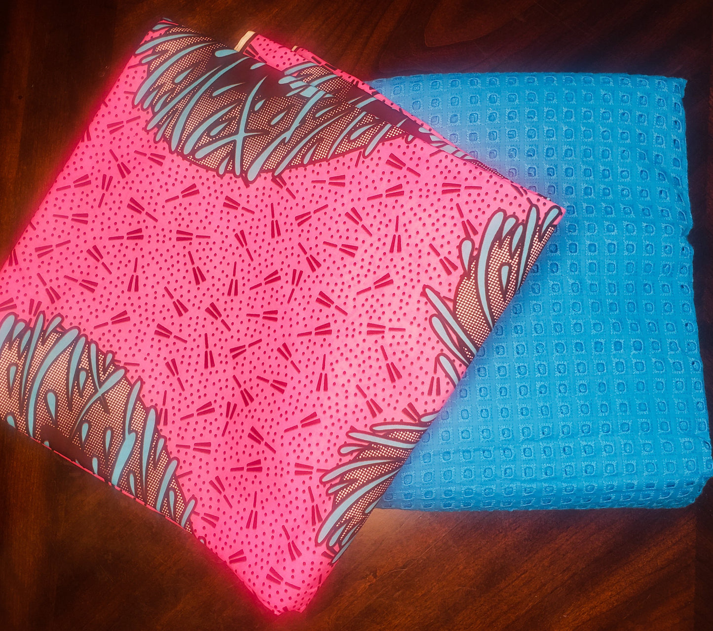 Ankara - lace Fabric for sewing - 3 yard Ankara, 2 yard lace
