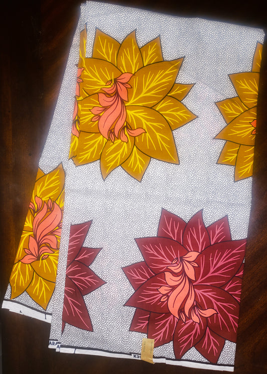 Ankara - lace Fabric for sewing - 3 yard Ankara, 2 yard lace