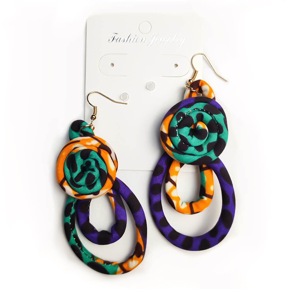 Ankara Rope Earrings