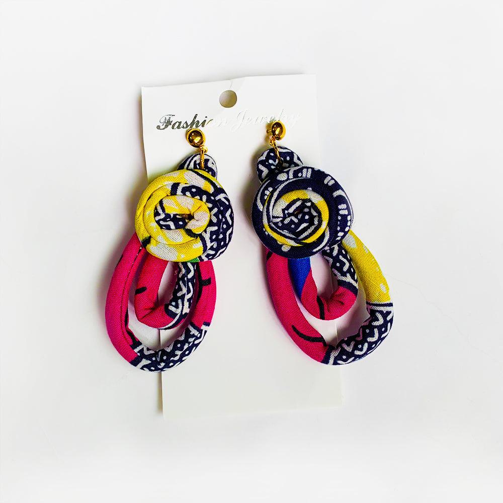 Ankara Rope Earrings