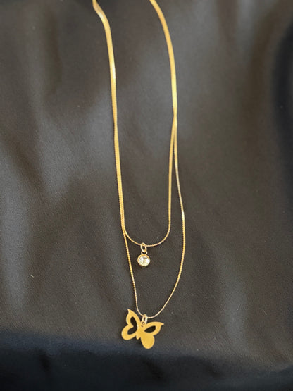 Imperial Roots Necklace with Stainless Steel Chain - with Pendant