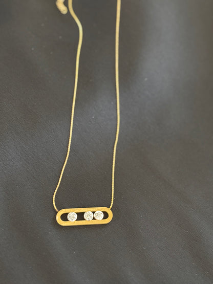 Imperial Roots Necklace with Stainless Steel Chain - with Pendant