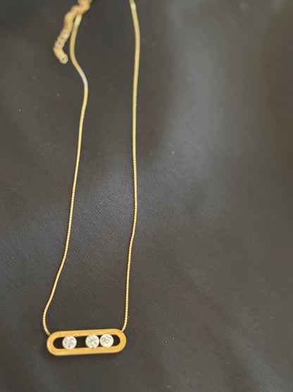 Imperial Roots Necklace with Stainless Steel Chain - with Pendant