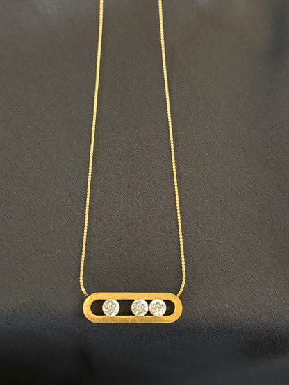 Imperial Roots Necklace with Stainless Steel Chain - with Pendant