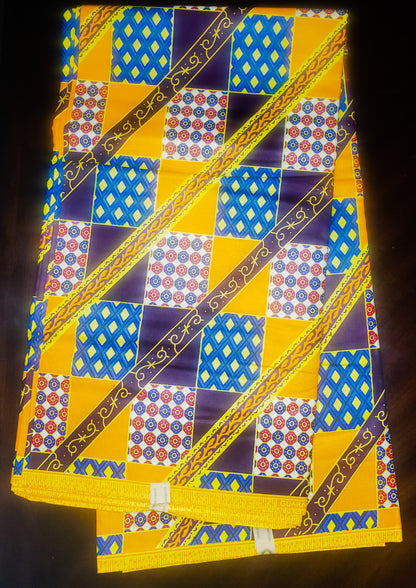 African Print Fabric for sewing - 6 yard
