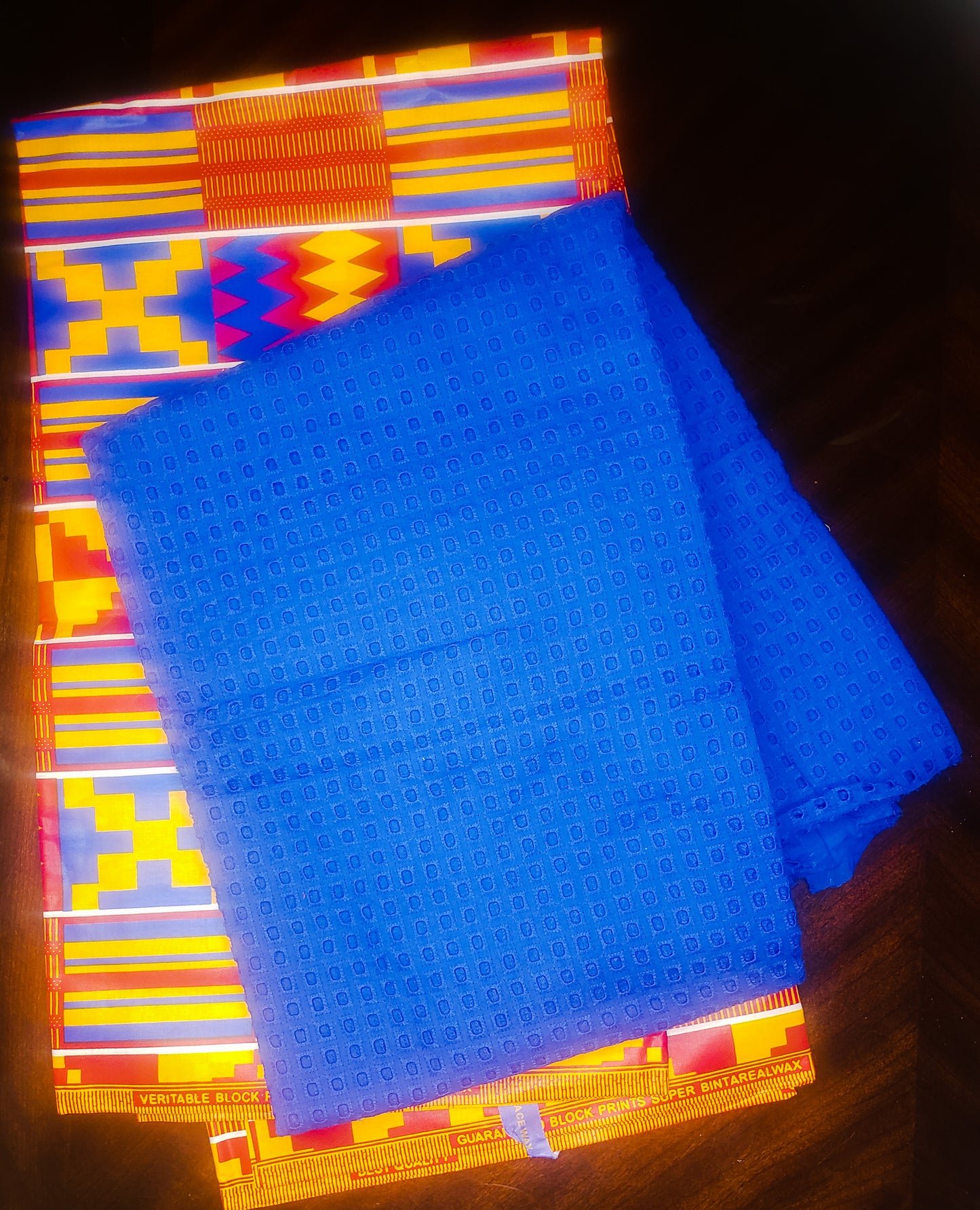 Ankara - lace Fabric for sewing - 3 yard Ankara, 2 yard lace