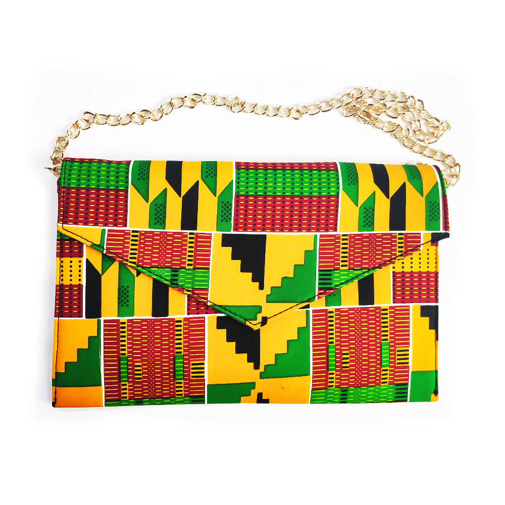 African print purse